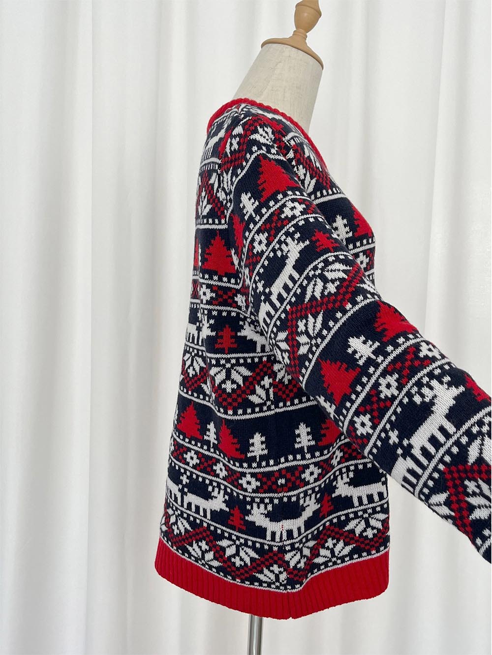 Stilla | Overdimensioneret Jule Sweater i Rensdyr Form til Damer