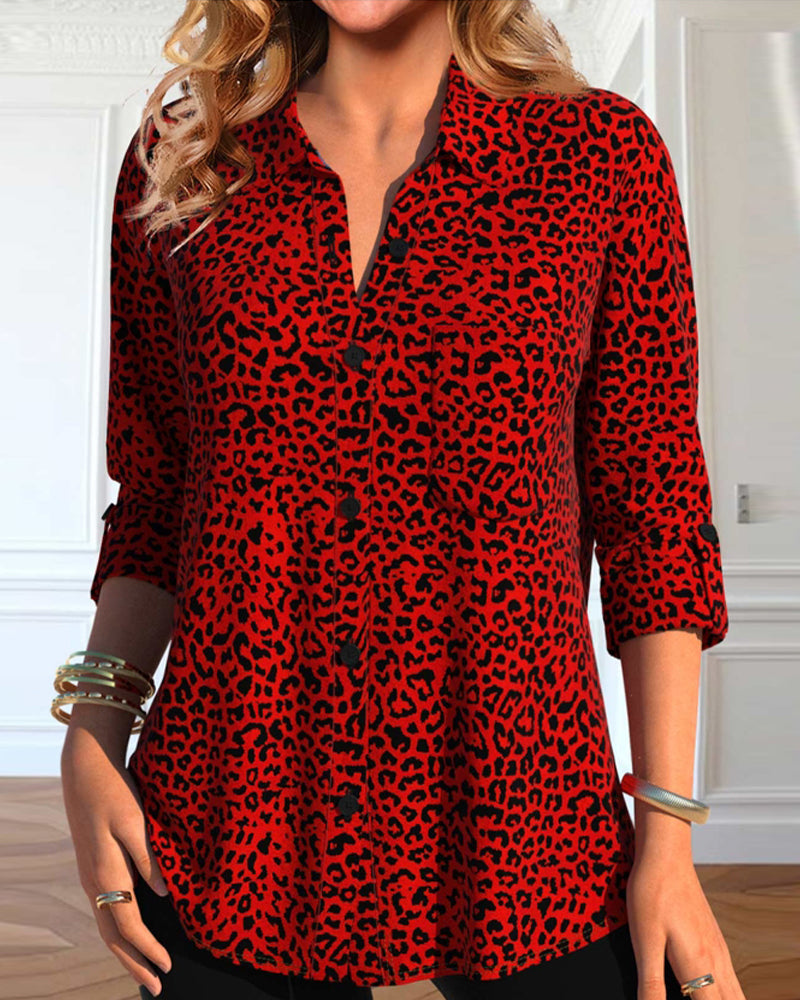 Stilla | Leopardmønster og revers