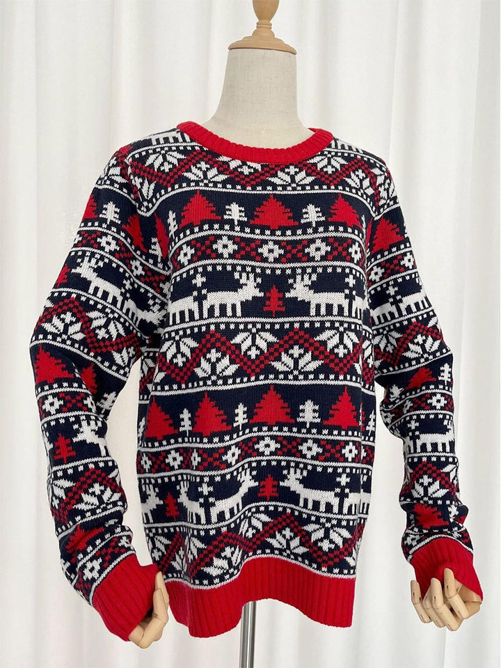 Stilla | Overdimensioneret Jule Sweater i Rensdyr Form til Damer