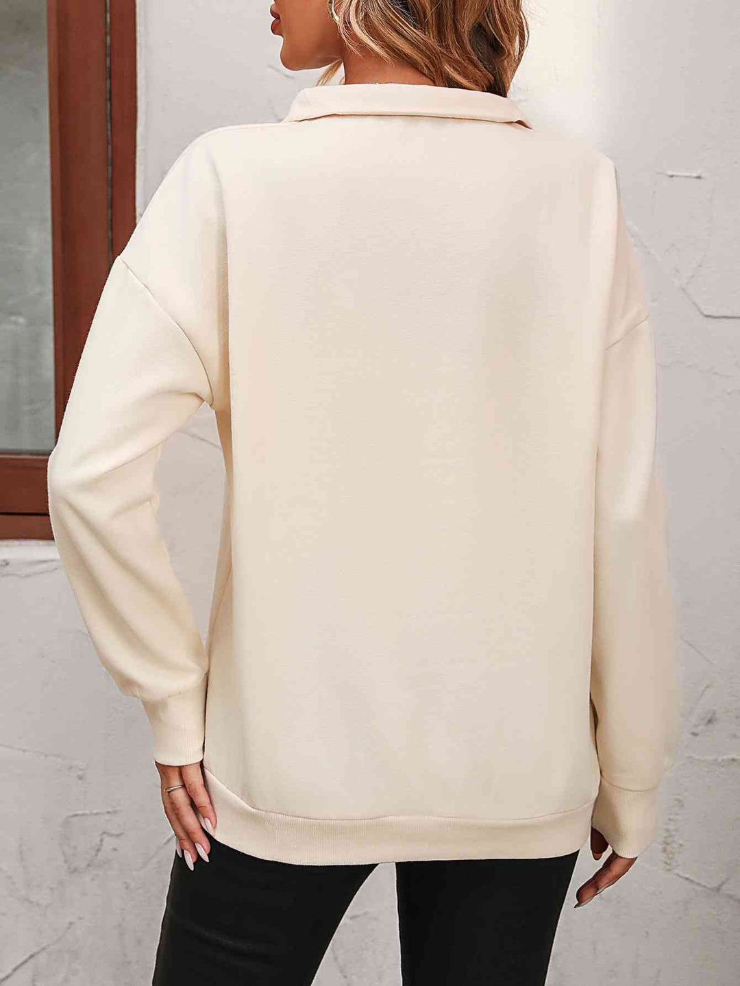 Stilla | op Droppet Skulder Sweatshirt