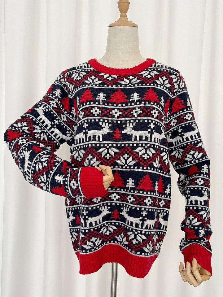 Stilla | Overdimensioneret Jule Sweater i Rensdyr Form til Damer