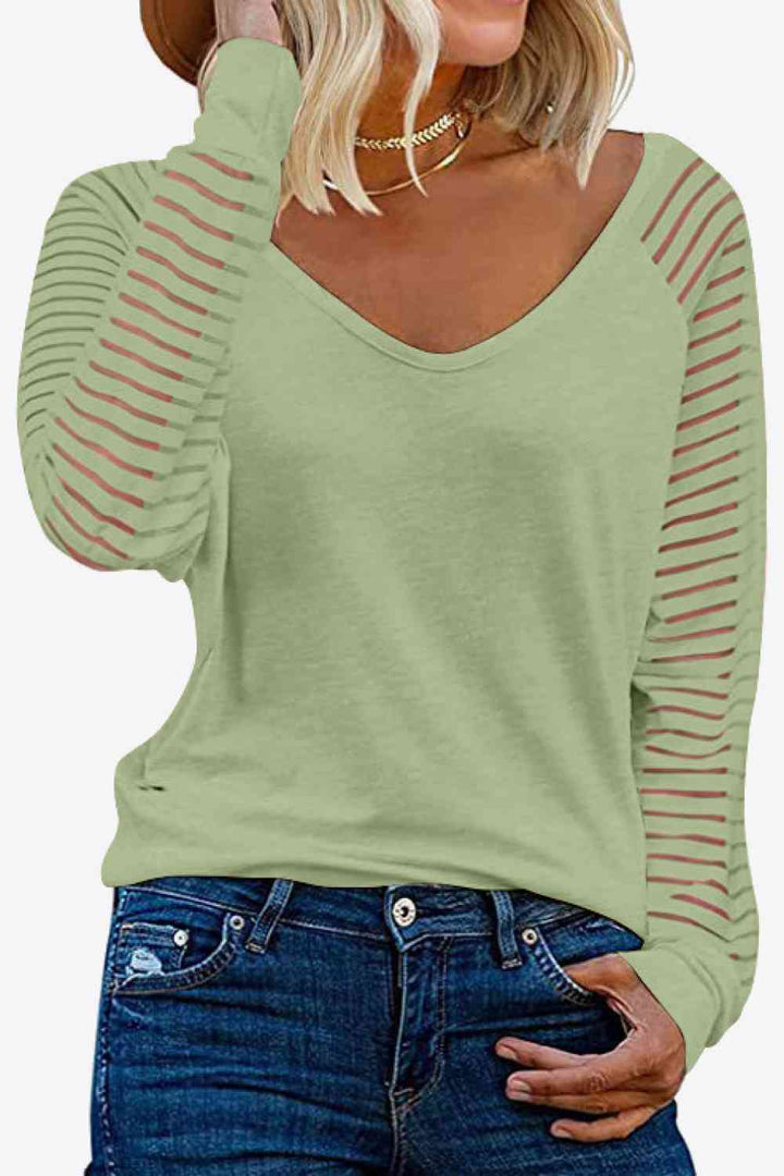 Stilla | Neck Lang Raglan Ærme Top