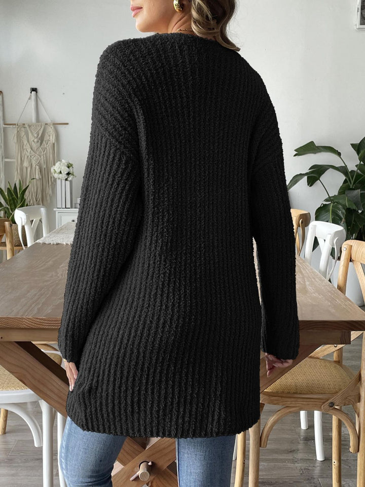 Stilla | Åben Strikjakke med Blødt Materiale til Behageligt Look