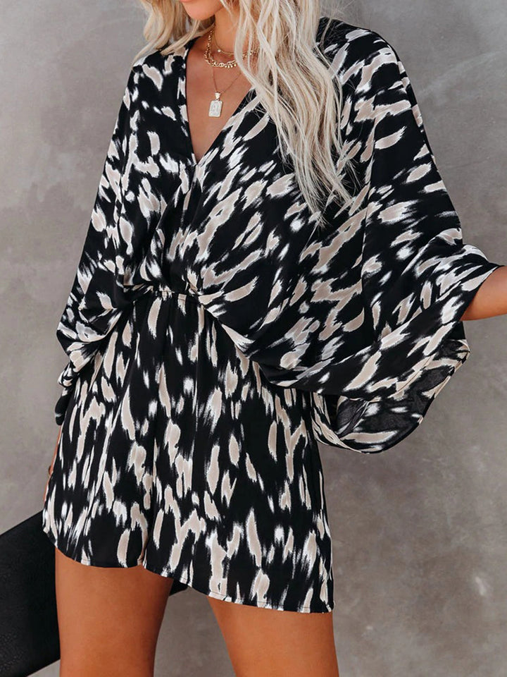 Stilla | Printed Kimono Ærme Romper