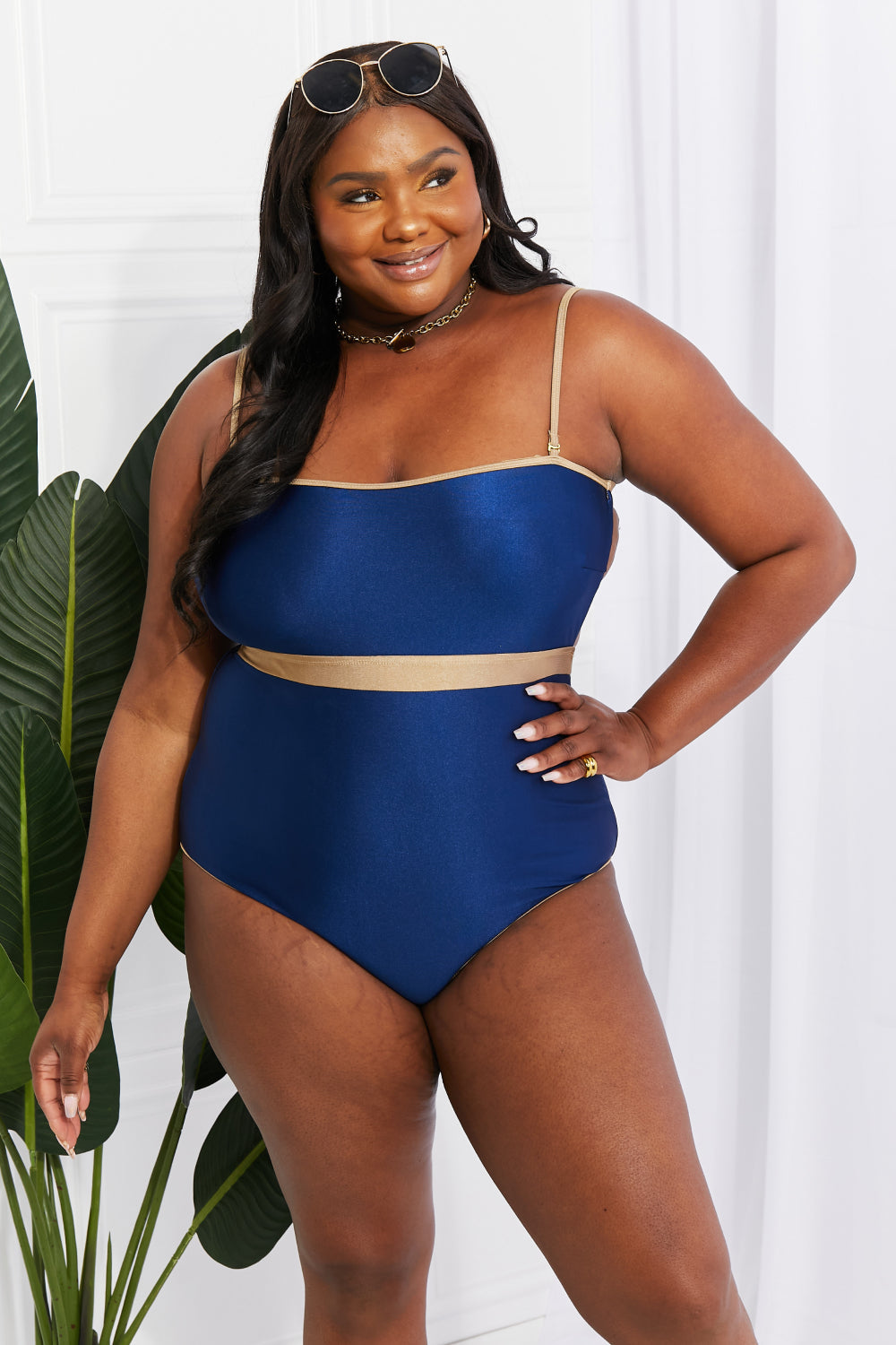 Stilla | West Swim Wave Break Contrast Trim Én-delt