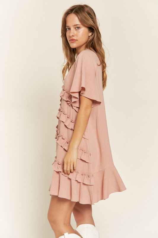 Stilla | Ruffle Mini Kjole