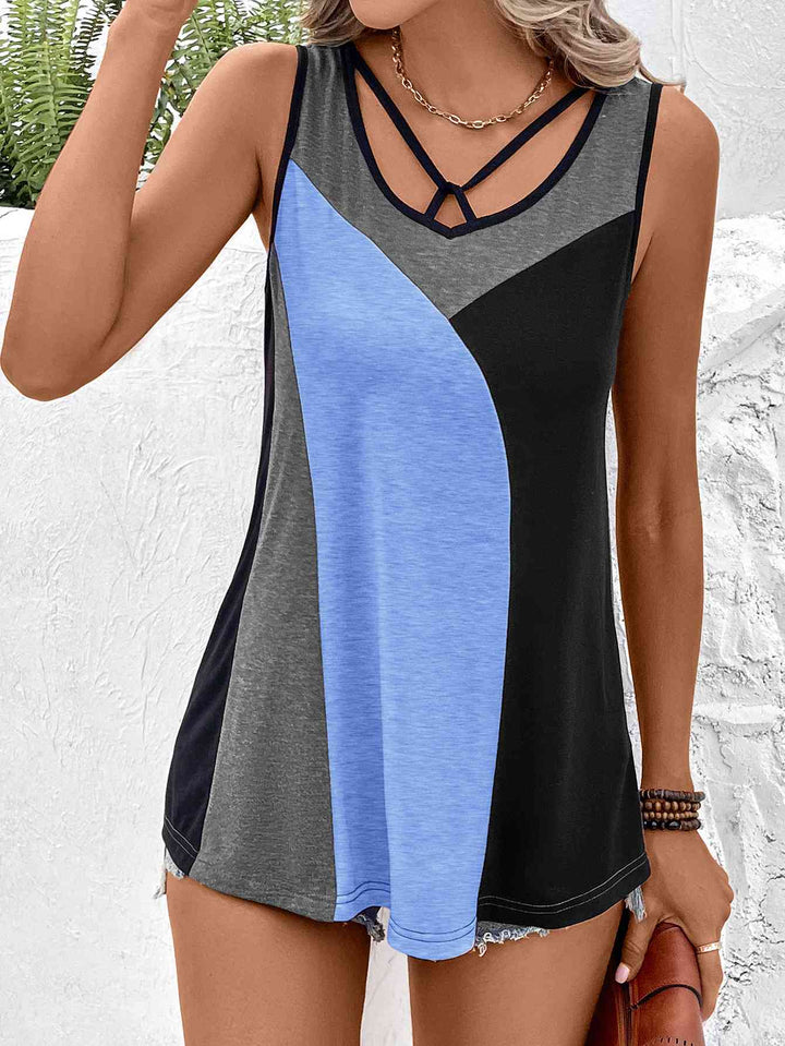 Stilla | Block Tank Top
