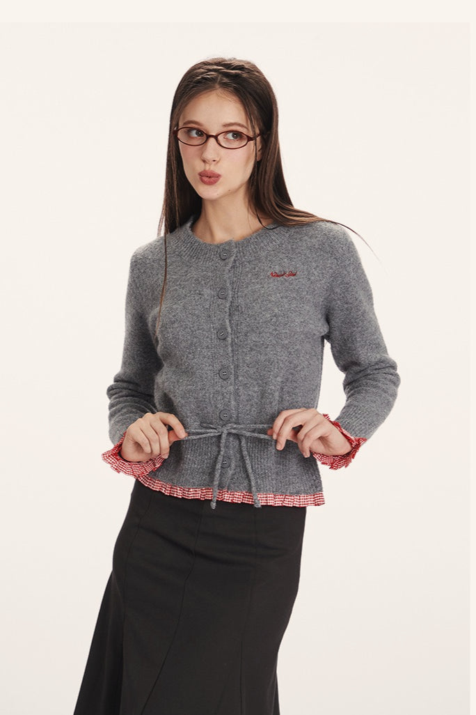 Stilla | Slim-Fit Strik Cardigan med Indsats Design