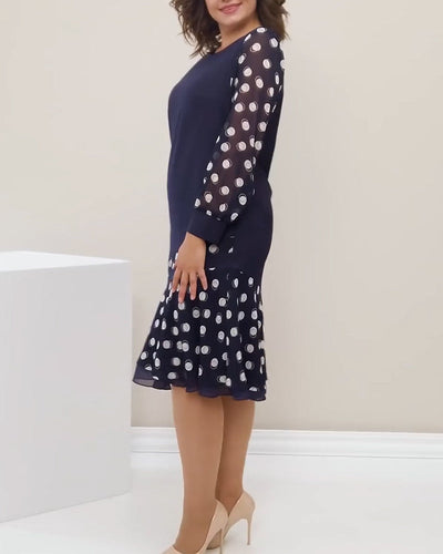 Stilla | Rundhals Lange ærmer Polka Dot