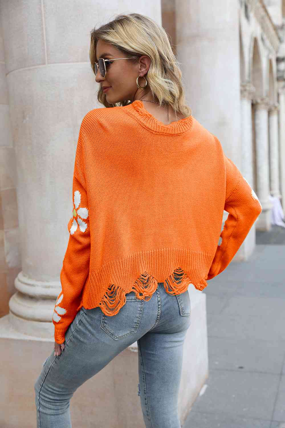 Stilla | Distressed Langærmet Sweater