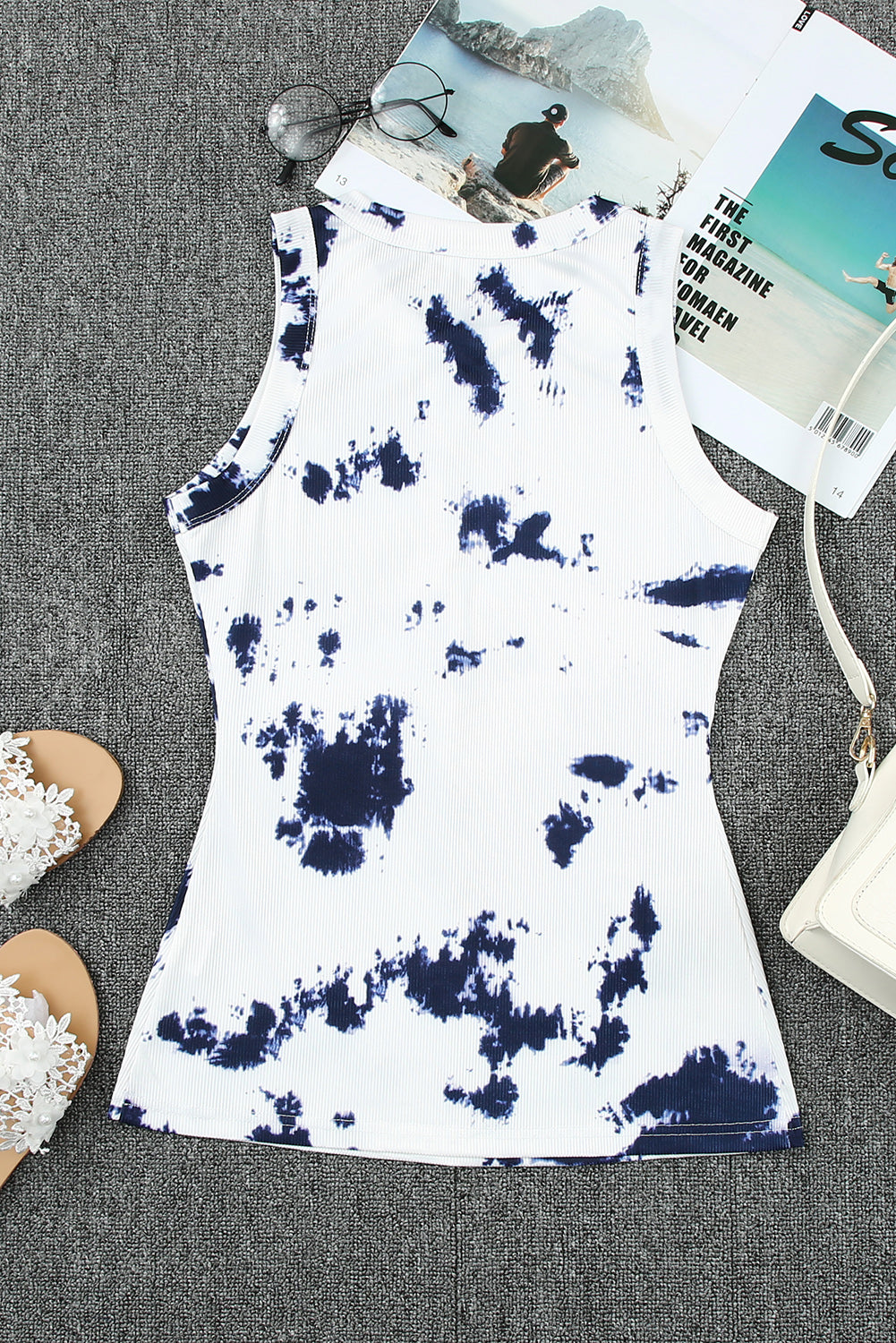 Stilla | Farve Rund Hals Tank