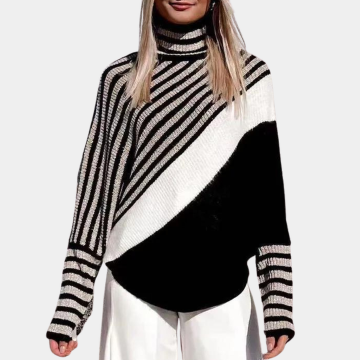 Stilla | Trendy Sweater med Bred Ærme til Damer