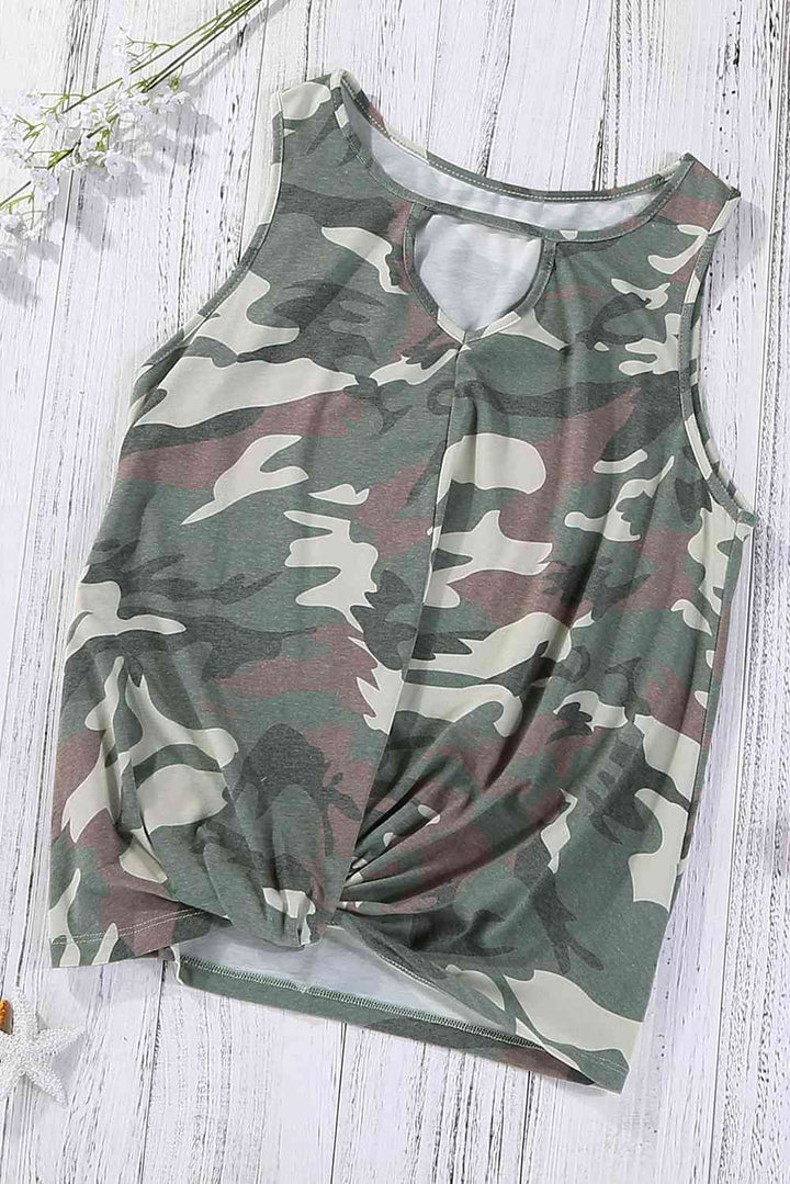 Stilla | Print Udsnit Kant Detalje Tank