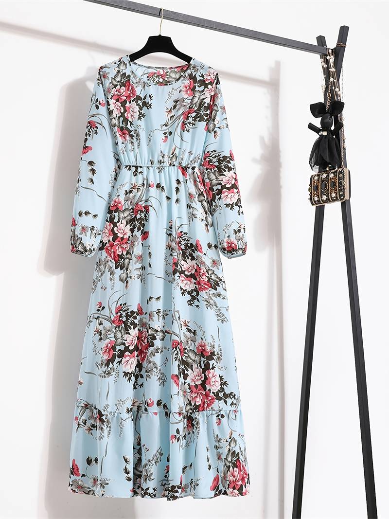 Stilla | Boheme Maxi Kjole Med Blomsterprint