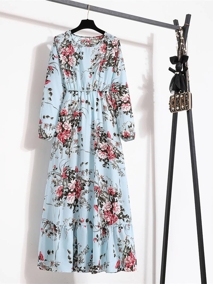 Stilla | Boheme Maxi Kjole Med Blomsterprint