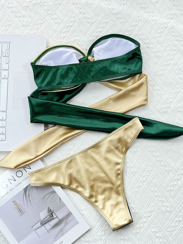 Stilla | Tone Ring Detalje Tied Bikini Sæt