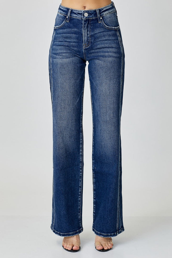 Stilla | Mellemhøj Straight Jeans