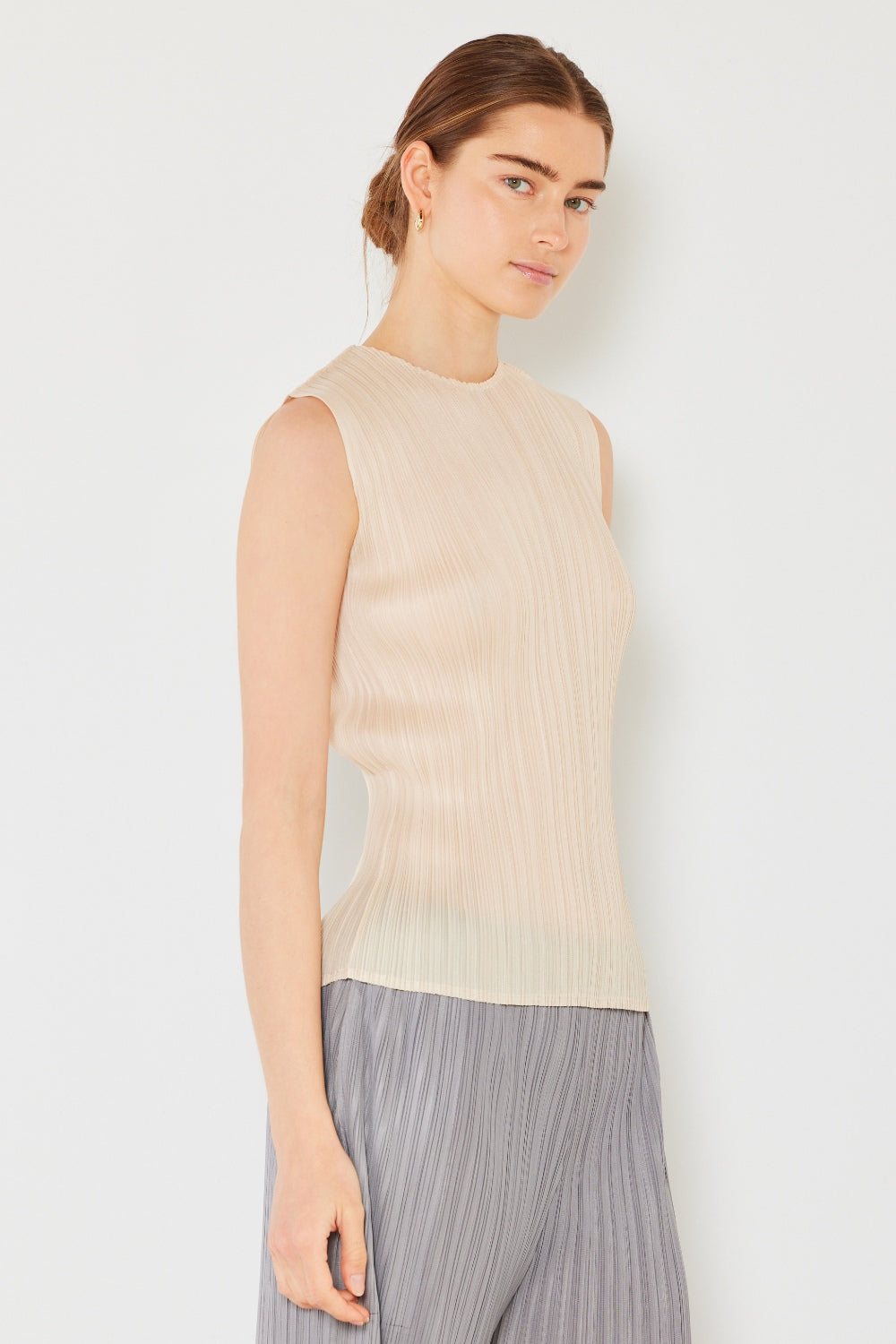 Stilla | West Swim Plisseret Uden Ærmer Crewneck Tank