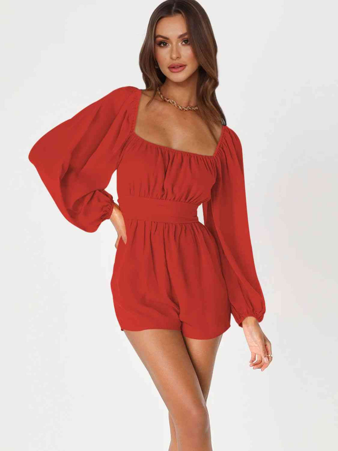 Stilla | Bag Smoked Ballonærme Romper