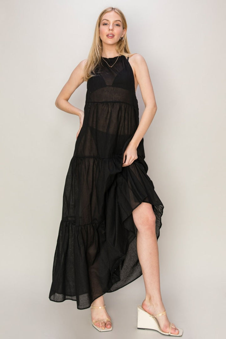Stilla | Halterneck Cover up Maxi Dress