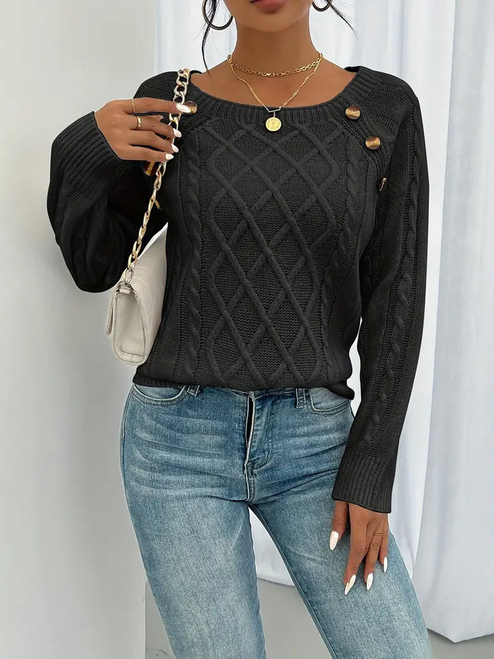 Stilla | Behagelig Casual Pullover Med Knap