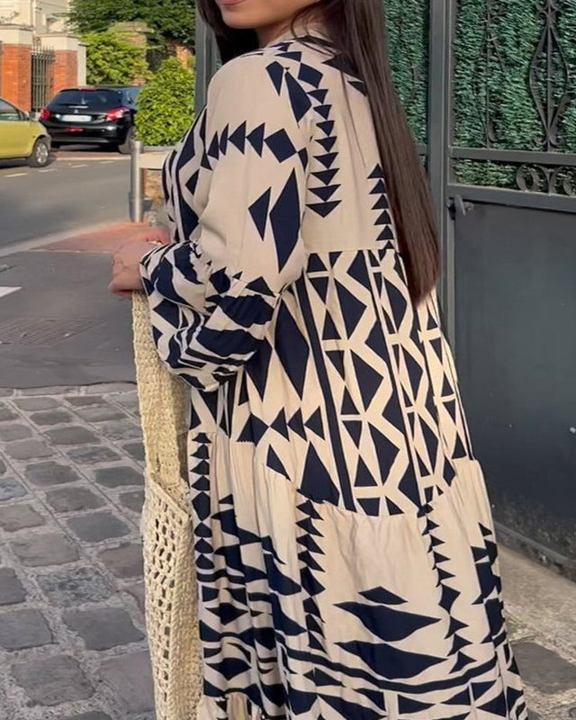 Stilla | Lang Kjole Med Knapper