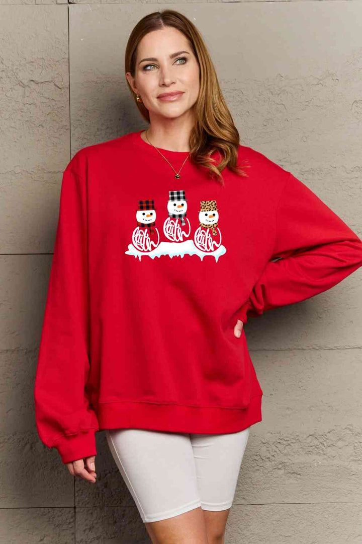 Stilla | Love Full Size Snemand Grafik Sweatshirt