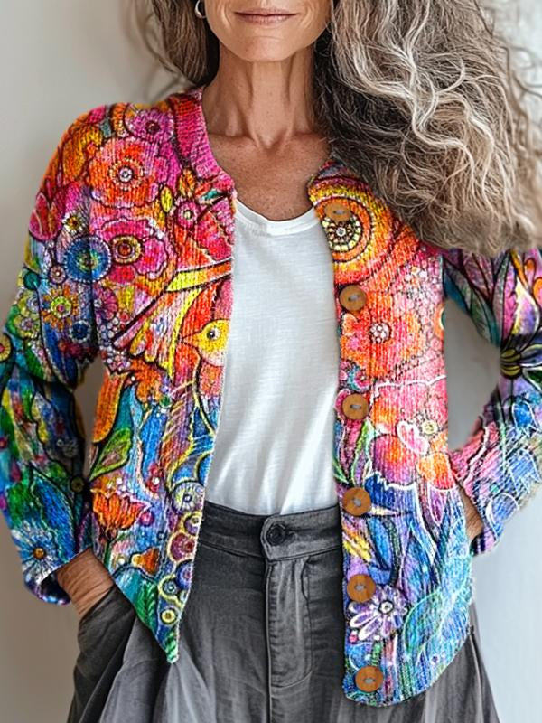 Stilla | Livlig Kunstjakke
