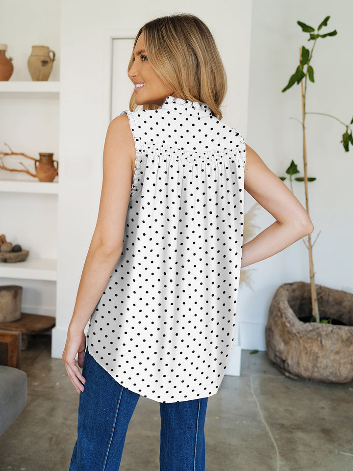 Stilla | Printet Mock Neck Top