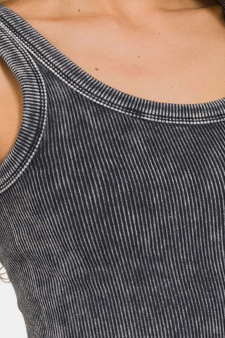 Stilla | Vasket Scoop Neck Bred Strop Tank