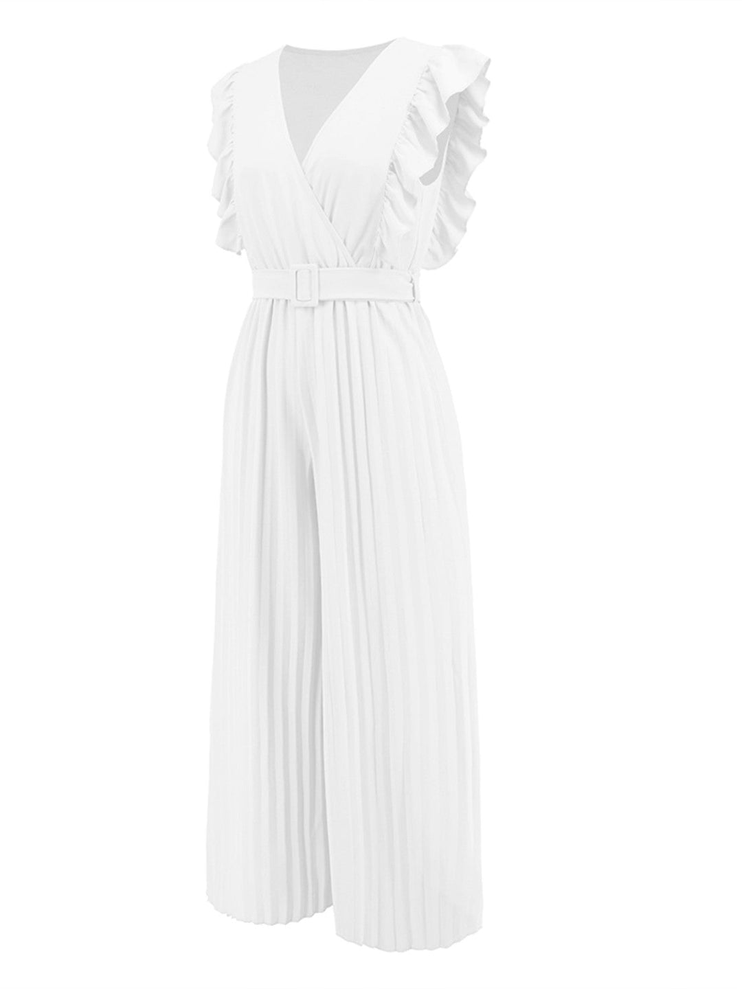 Stilla | Surplice Cap Sleeve Jumpsuit