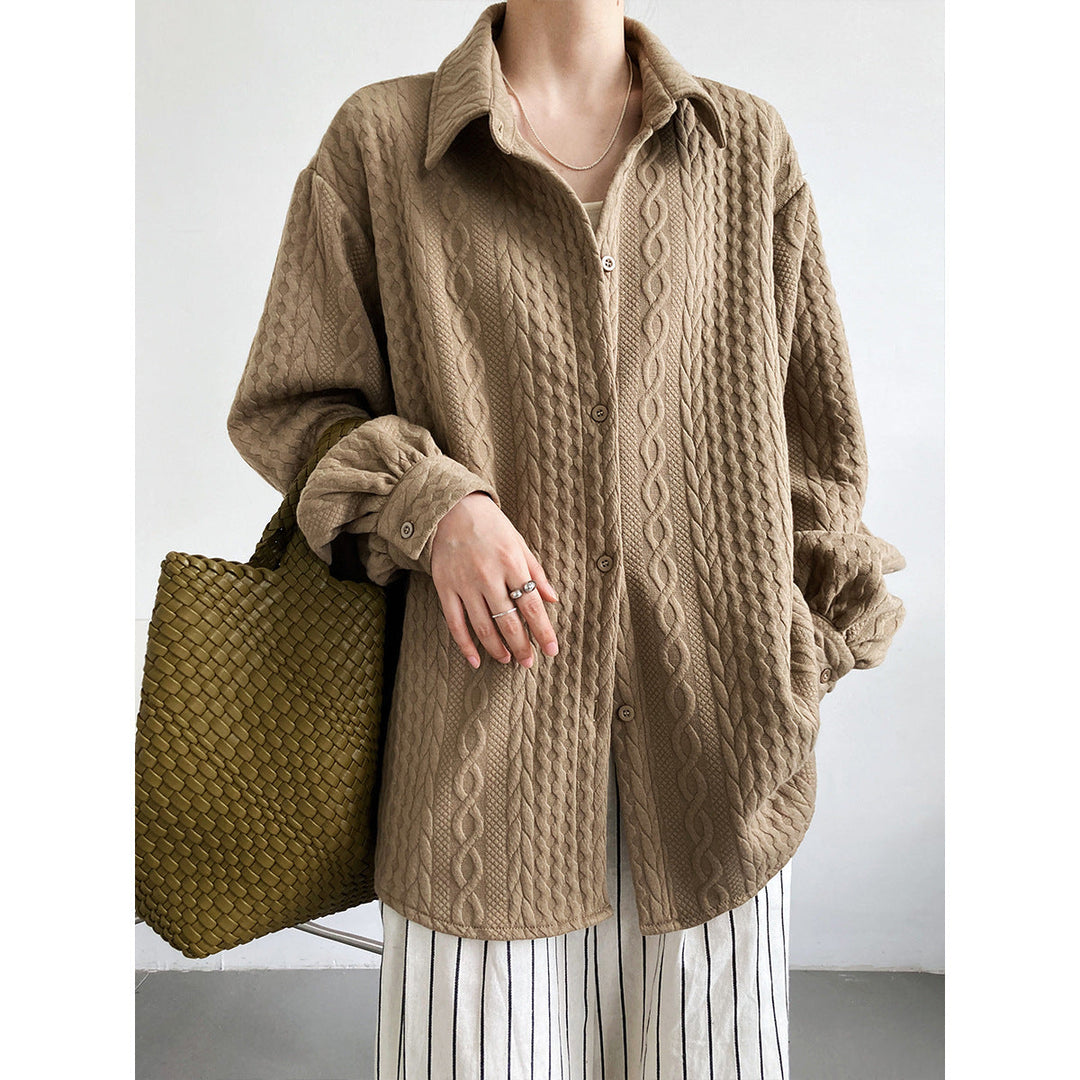 Stilla | Oversized Bluse I Netstof Med Broderi