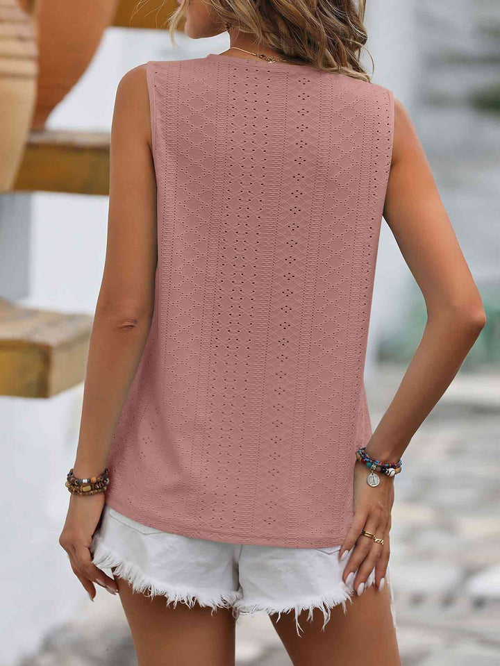 Stilla | Spliced Lace V-hals Udenærmelig Top