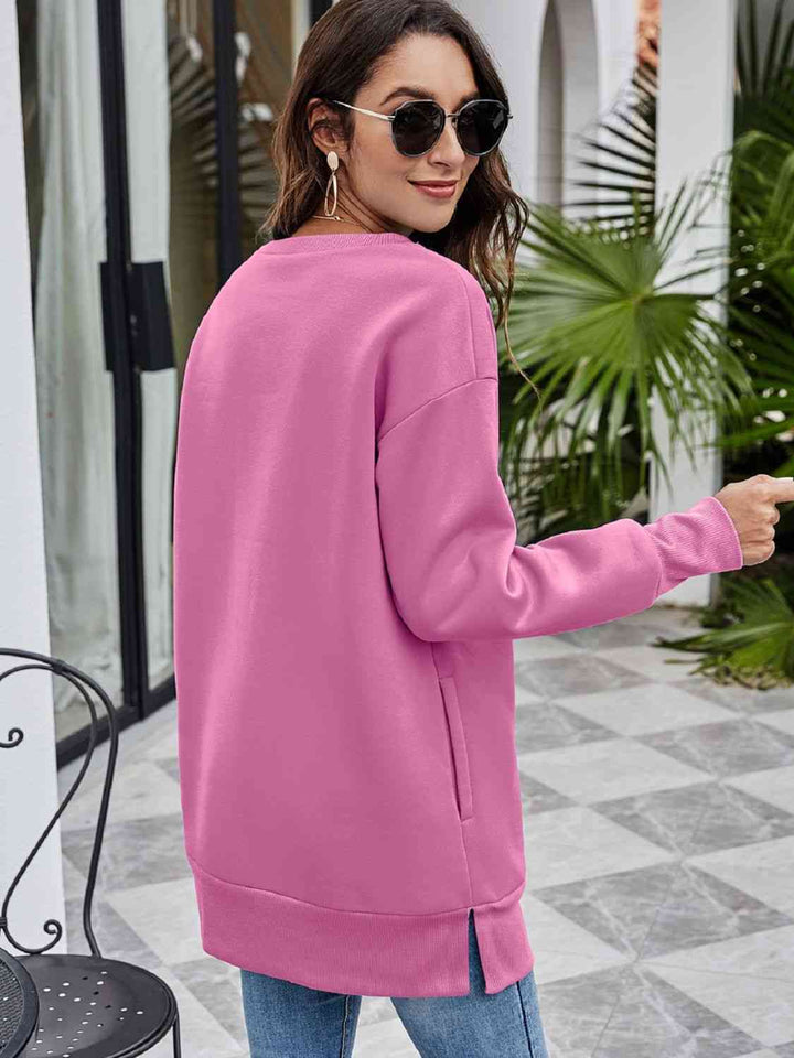 Stilla | Grafisk Tunika Sweatshirt
