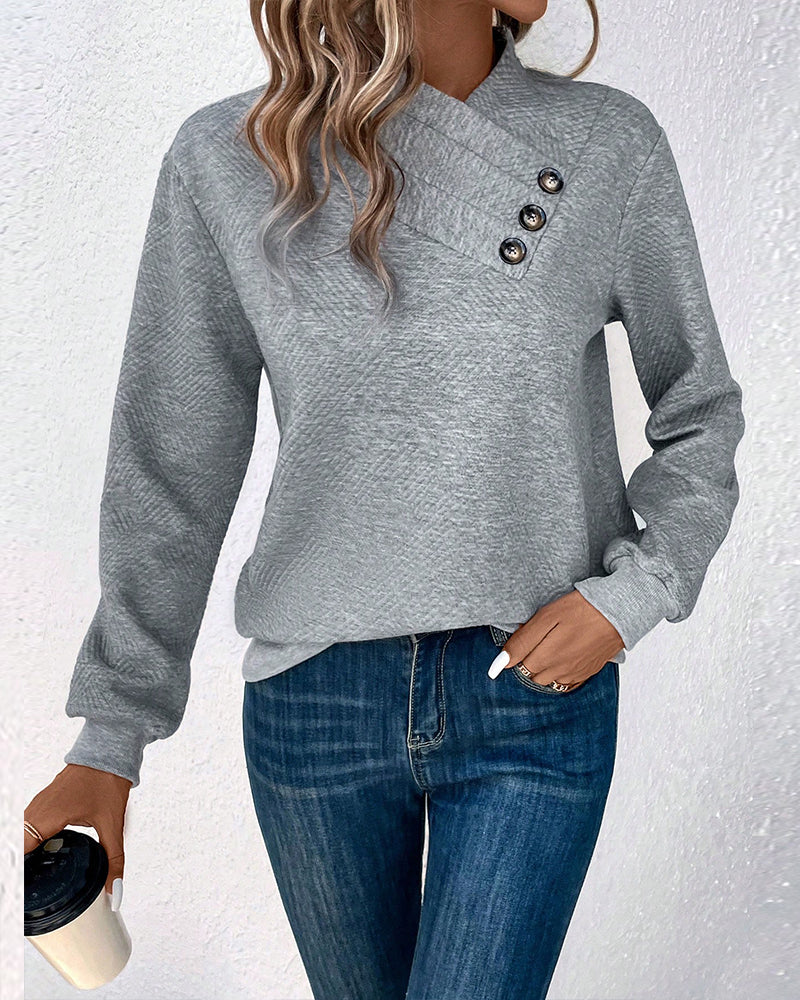 Stilla | Elegant Grå Pullover Til Damer
