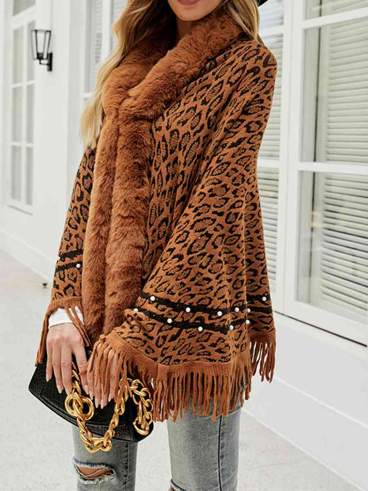 Stilla | Fringed Hem Poncho