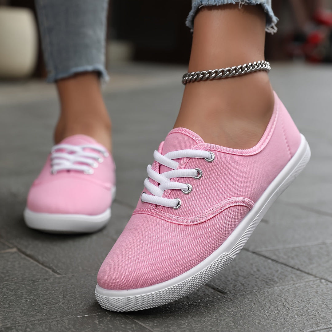 Skovae | Behagelige Lave Canvas Sneakers I Hvid