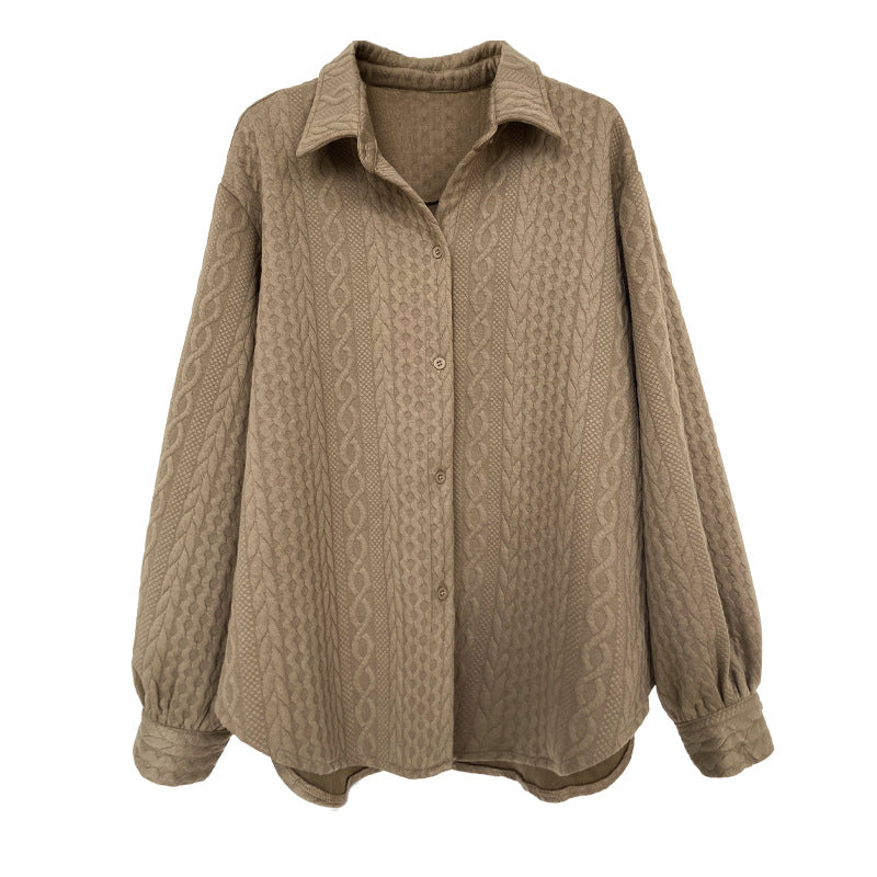 Stilla | Oversized Bluse I Netstof Med Broderi