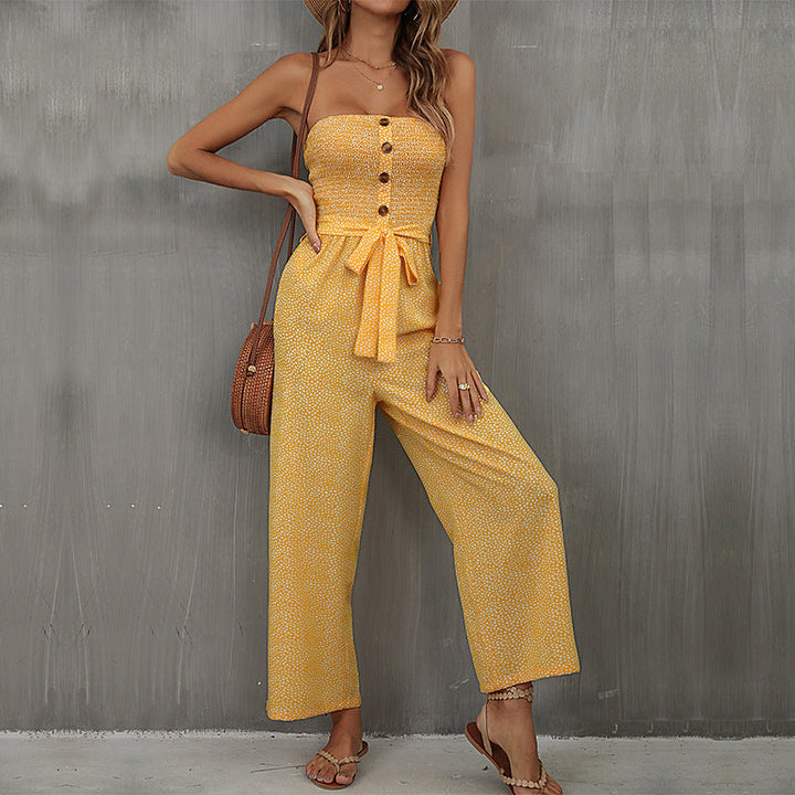 Stilla | Lilla Overall Med Bustier Sløjfe
