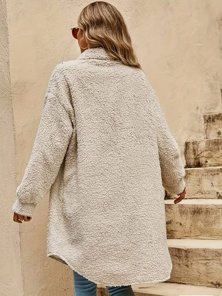 Stilla | Dame Oversized Sherpa-Frakke