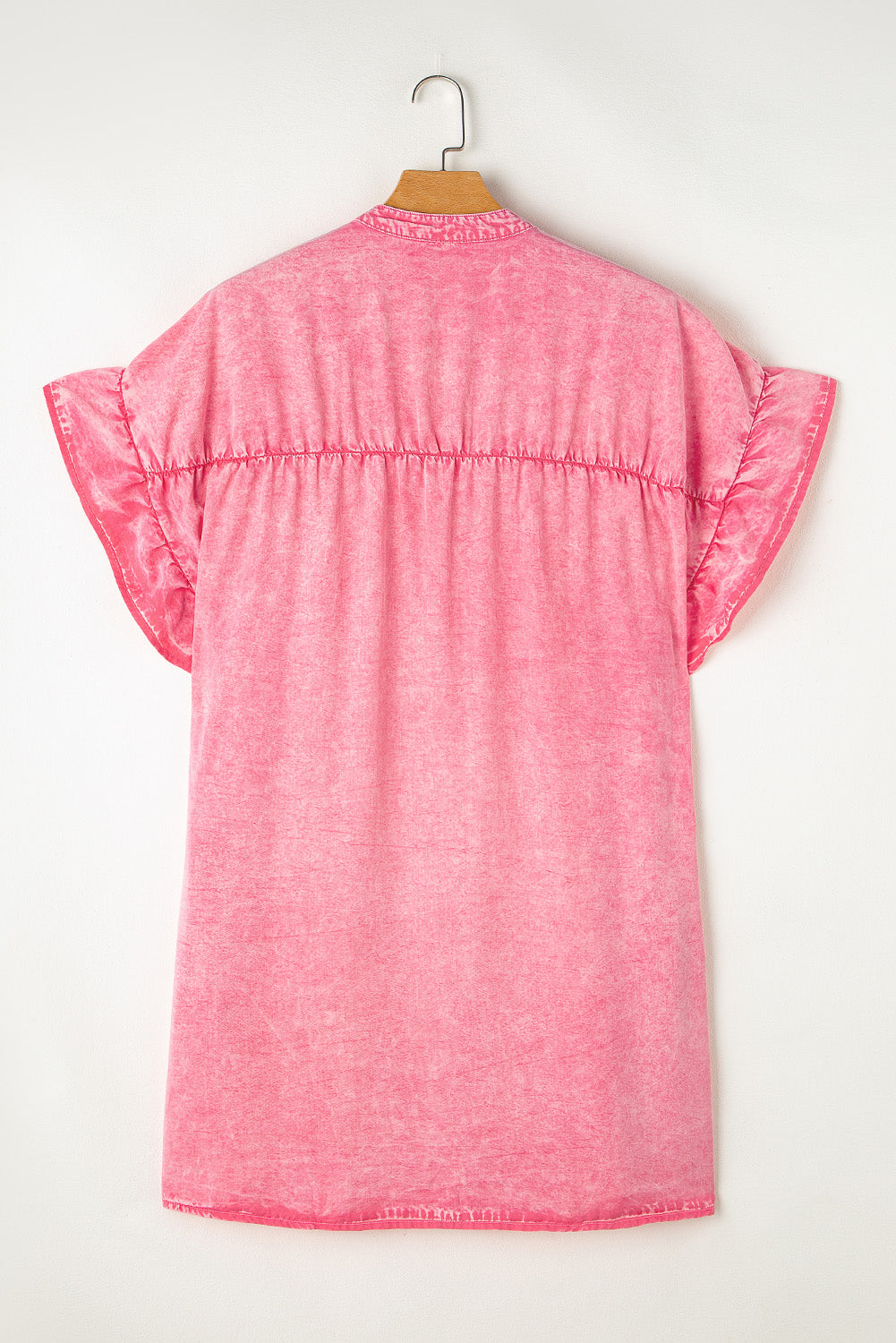 Stilla | Notched Cap Sleeve Denim Kjole