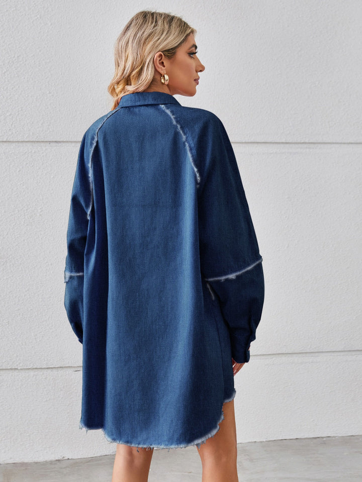 Stilla | Hem Button Up Denim Kjole