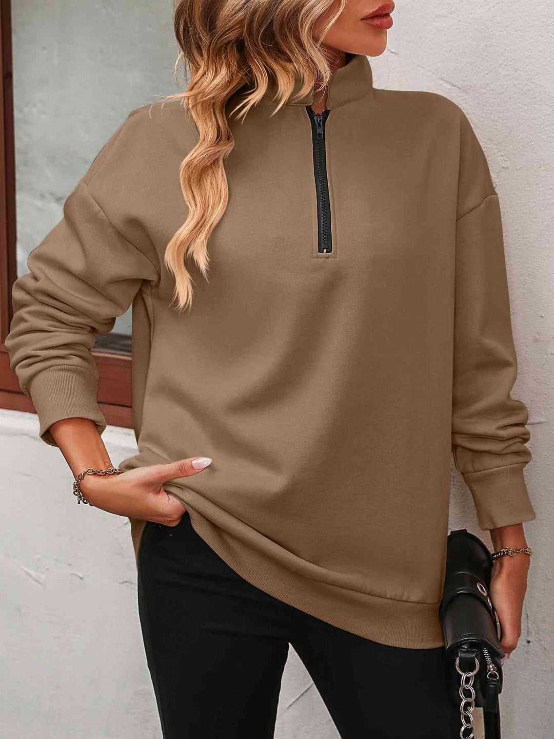 Stilla | op Droppet Skulder Sweatshirt