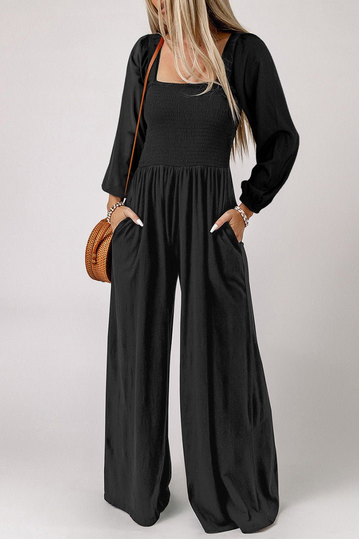 Stilla | Hals Raglan Ærme Jumpsuit Med Lomme