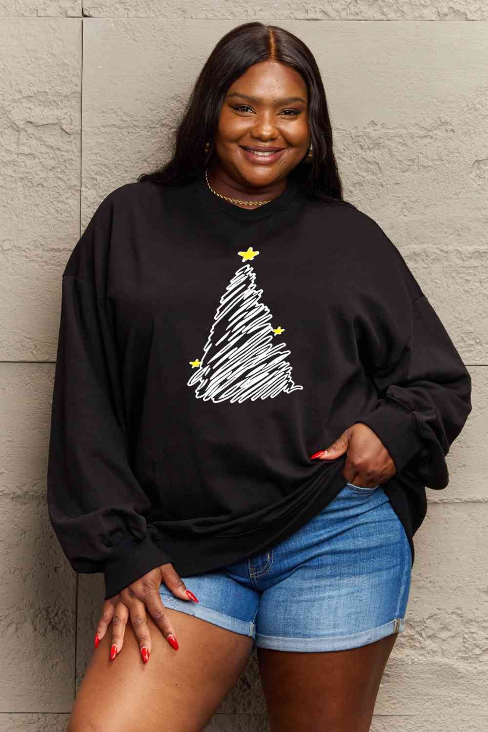 Stilla | Love Full Size Graphic Sweatshirt