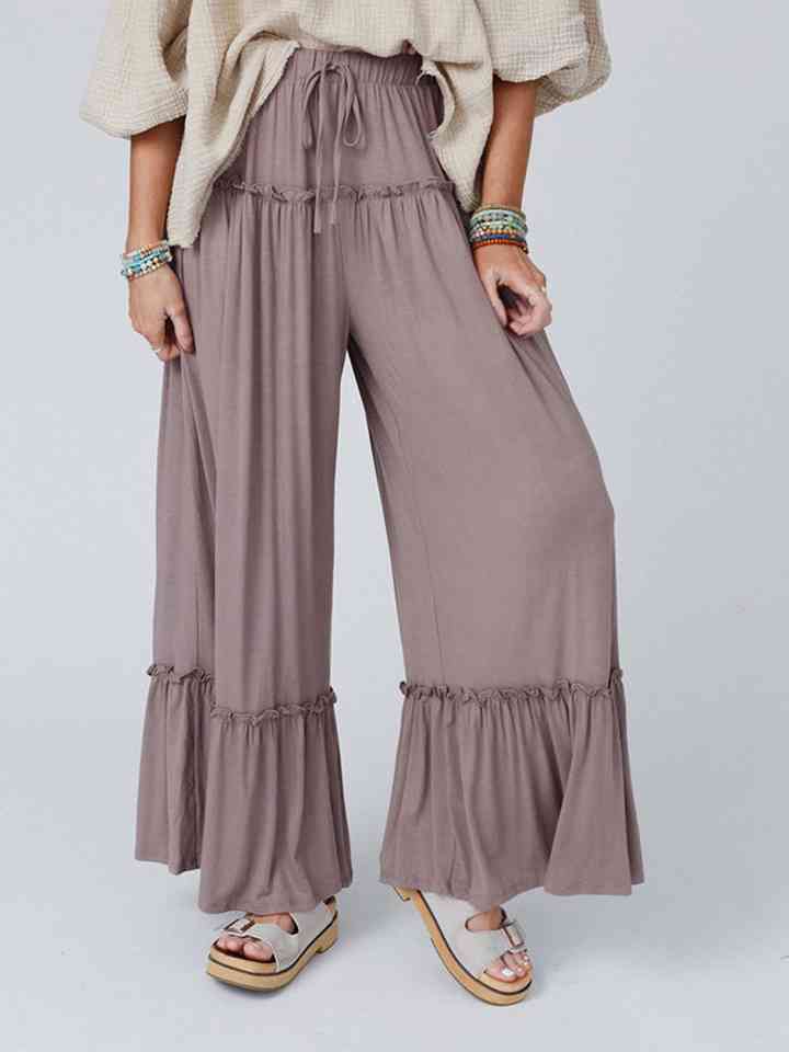 Stilla | Leg Ruffle Trim Bukser