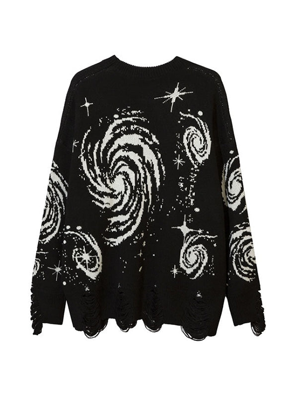 Stilla | Farve Vintage Tryk Rivet Sweatshirt