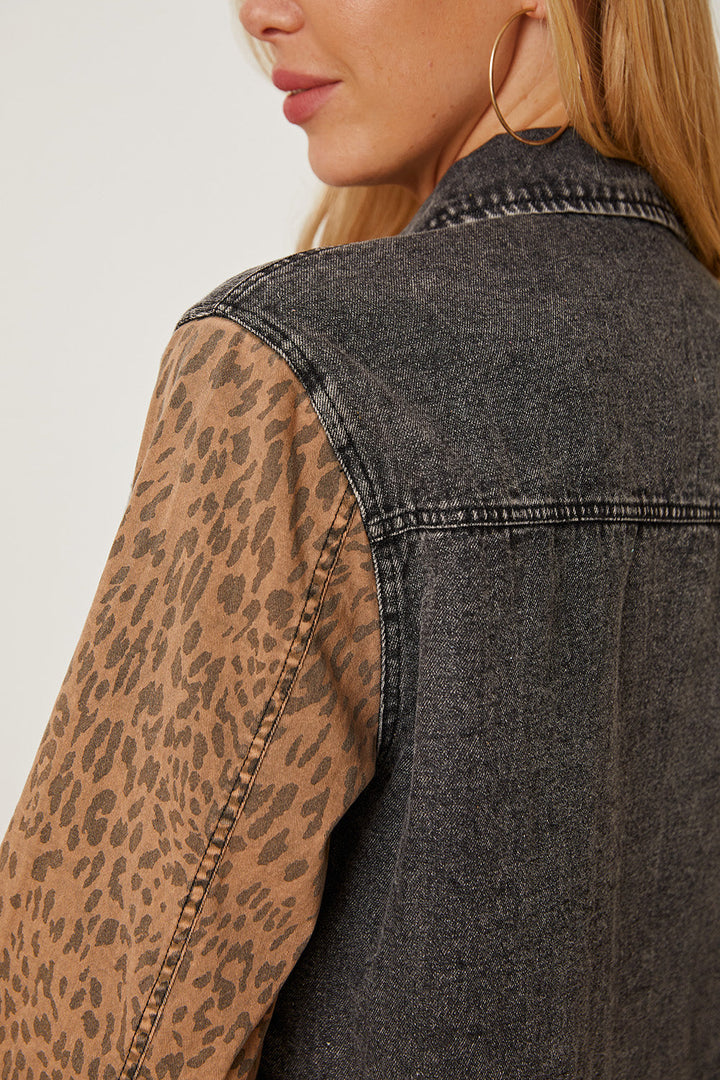 Stilla | Raw Hem Pocketed Denim Jakke