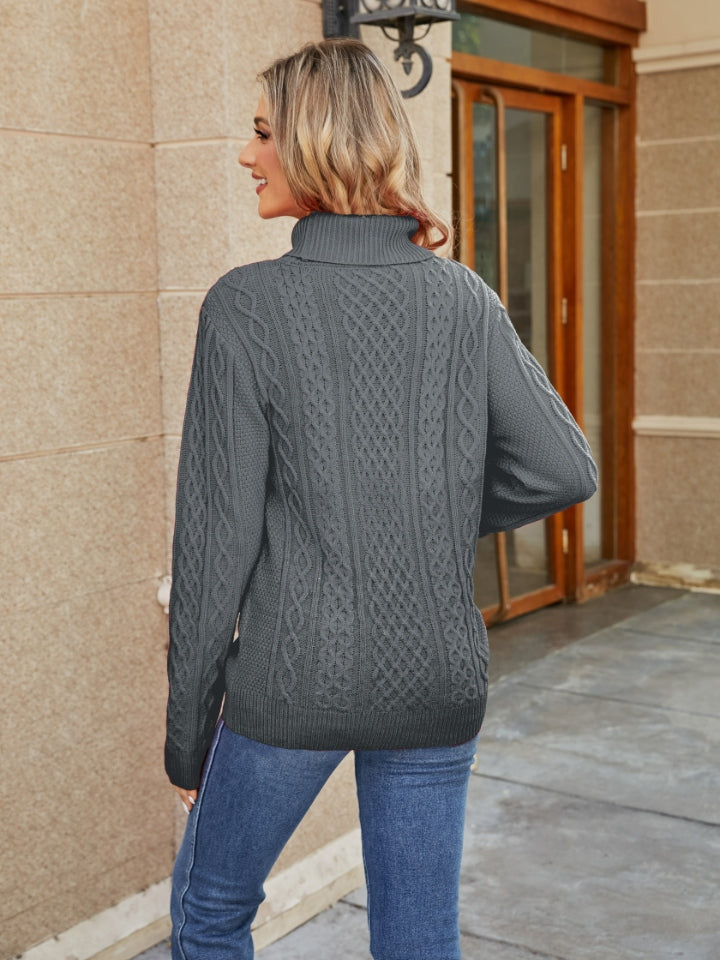 Stilla | Strikket Mock Neck Sweater