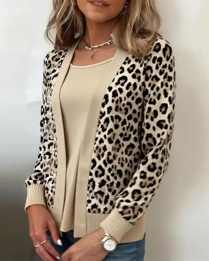 Stilla | Fake to-delt optik og leopardprint